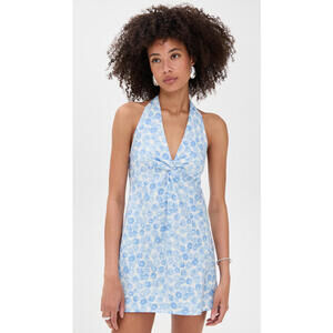 NWT! Reformation Jessella Dress in Blue Daisy Size 12